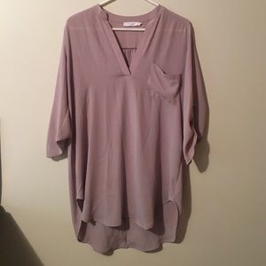 Taupe tunic top