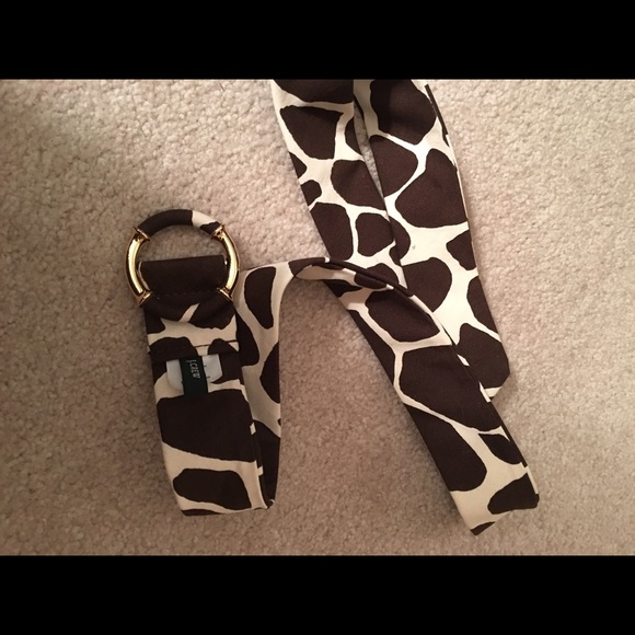 J. Crew giraffe belt with gold hardware