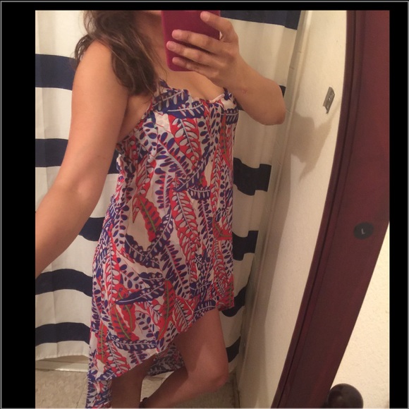 ⛔❗️Last 1 S❗️Jrs Hi Low Chiffon Sheer Dress - Picture 2 of 4