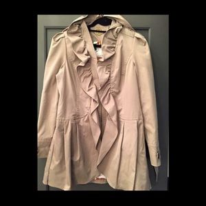 ISO Idra Clinton Anthropologie ruffle trench coat.