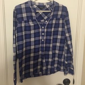 Madewell Flannel Popover