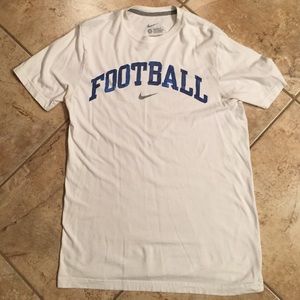 Large White Nike Football T-Shirt