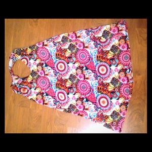 Altar'd State A Line multi print dress size L