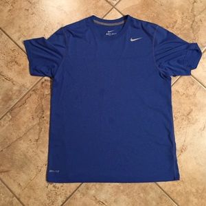 Medium Blue Nike Dri-Fit Performance T-Shirt