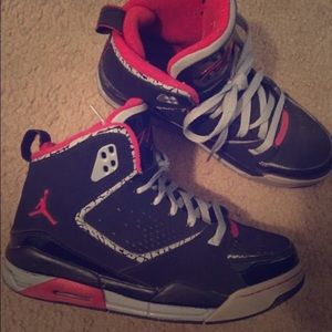 Red and Black Jordan's