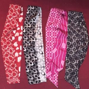 4 Coach scarves/ headbands!!