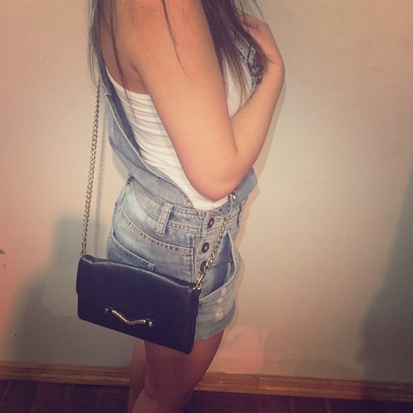 Rebeccaminkoff wallet on a chain bag