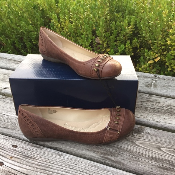 Falls Creek Shoes Brown Embellished Flats Poshmark