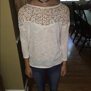 a white blouse
