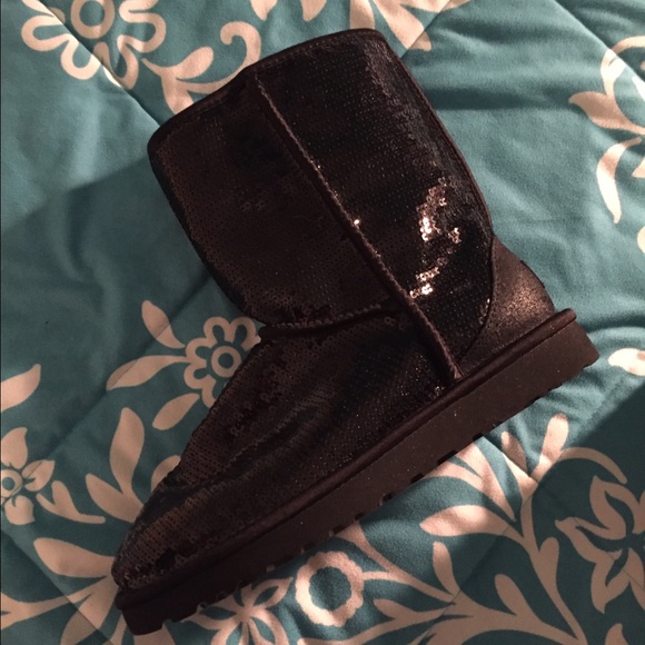 Black Sequin Uggs