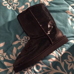 Black Sequin Uggs