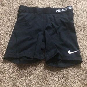 black Nike 5" spandex
