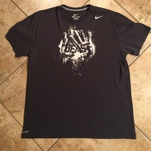 Men's XL Gray Nike "Beast" Dri-Fit Shirt