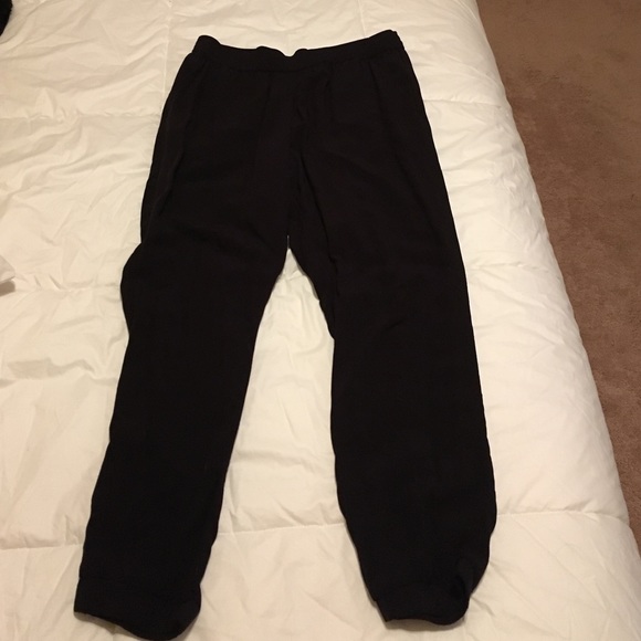 100% Rayon black dress jogger style pant