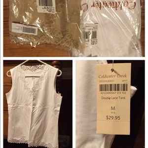 Coldwater Creek women's lace tanks - $15