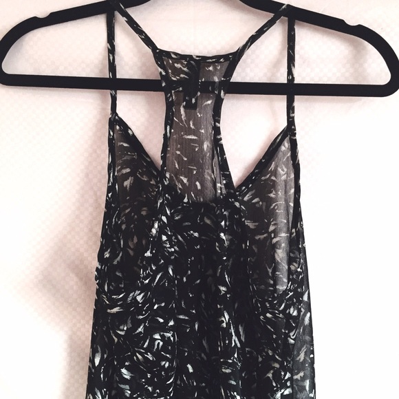 Sheer Black Racerback Camisole - Picture 3 of 4