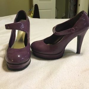 Purple Platform Mary Janes