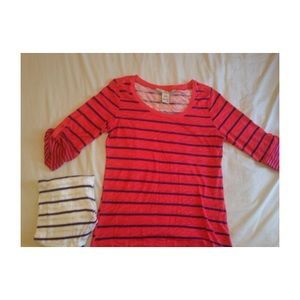 Red and white t-shirts