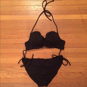 Black Scalloped Victoria's Secret Bikini