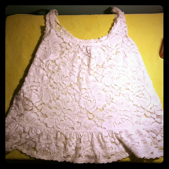 White crochet shirt