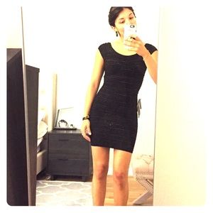 Bebe Revlan SLV Shimmer Dress