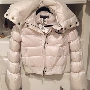 Just Cavalli snow jacket. White, short.