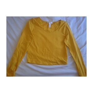 Yellow crop top