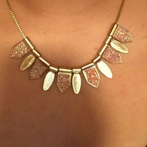 Pink and gold necklace