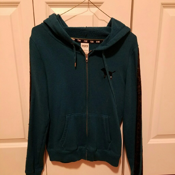 VS Pink turquiose sweatshirt