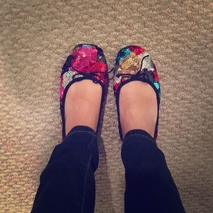 Sparkly flats