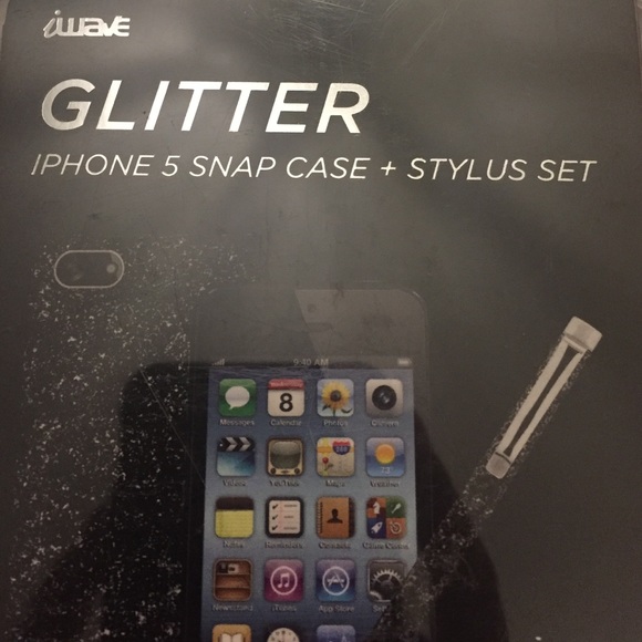 Glitter iPhone 5 Snap Case + Stylus Set - Picture 3 of 3