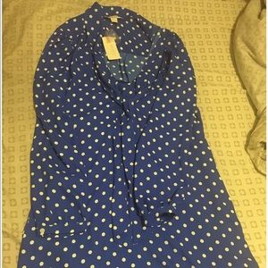 Polka dot shirt dress