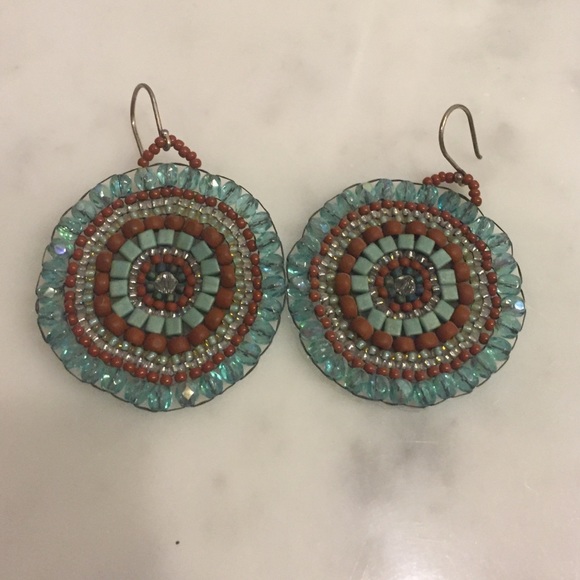 Bohomian beaded earrings