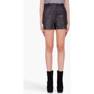 Phillip Lim leather shorts, sz 4, nwt