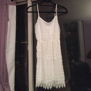 White lace dress