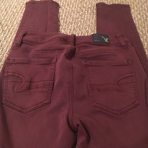 Maroon jeans