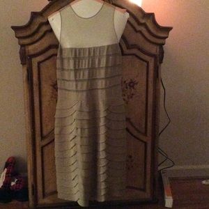 Beautiful olive green cocktail dress.