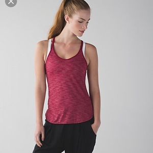 Red Lululemon What The Sport Singlet II size 6