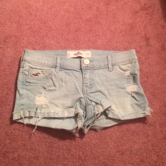 Light wash shorts