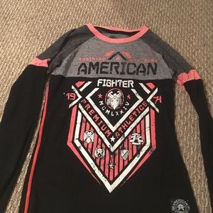 American fighter long sleeve shirt