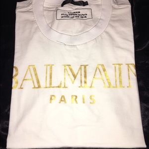 Balmain Name Print Tee