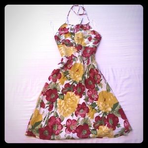 NWT loft silk floral dress size 4P