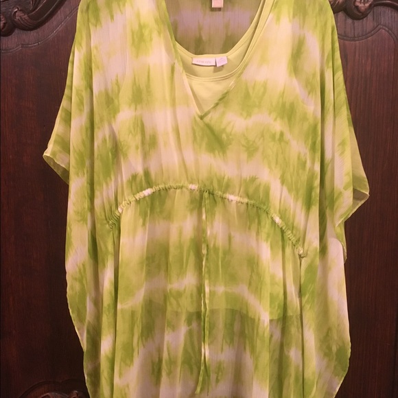 Beautiful Lime Chiffon Tunic