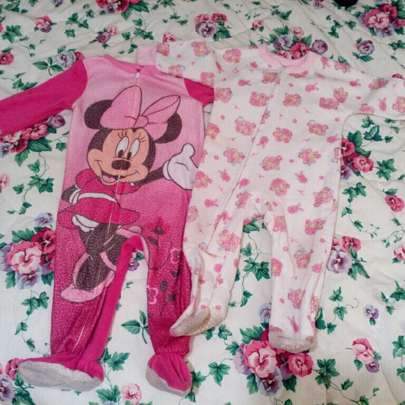 Girls footie pajamas
