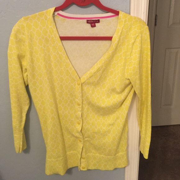 Yellow Merona Cardigan