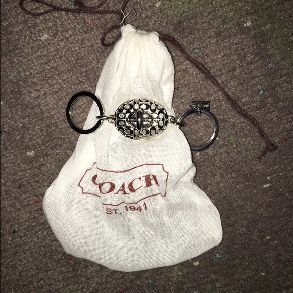 Coach valet parking key chain