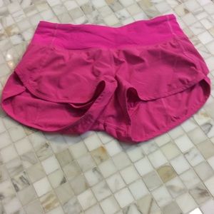 Hot pink lulu shorts