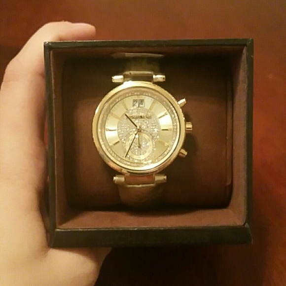 Mk Michael Kors gold watch main image 3