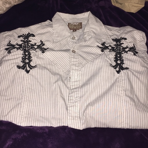 Mens ROAR xl long sleeve button up