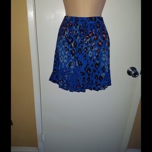 Royal blue skirt